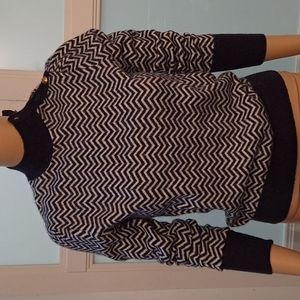 J crew high neck long sleeves sweater top size small